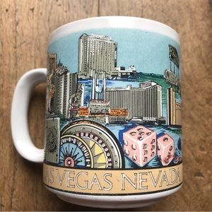 Vintage 1984 Las Vegas Gambling Souvenir Mug